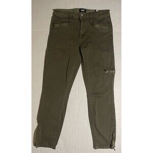 Paige 31 x 27 Daryn Zip Ankle Olive Leaf Green Skinny Jeans